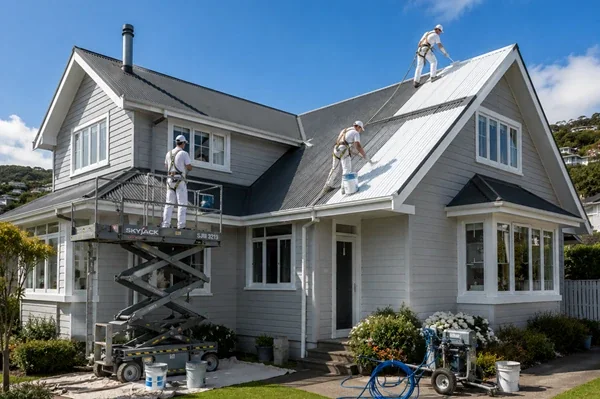 Professional roof painting in Wellington